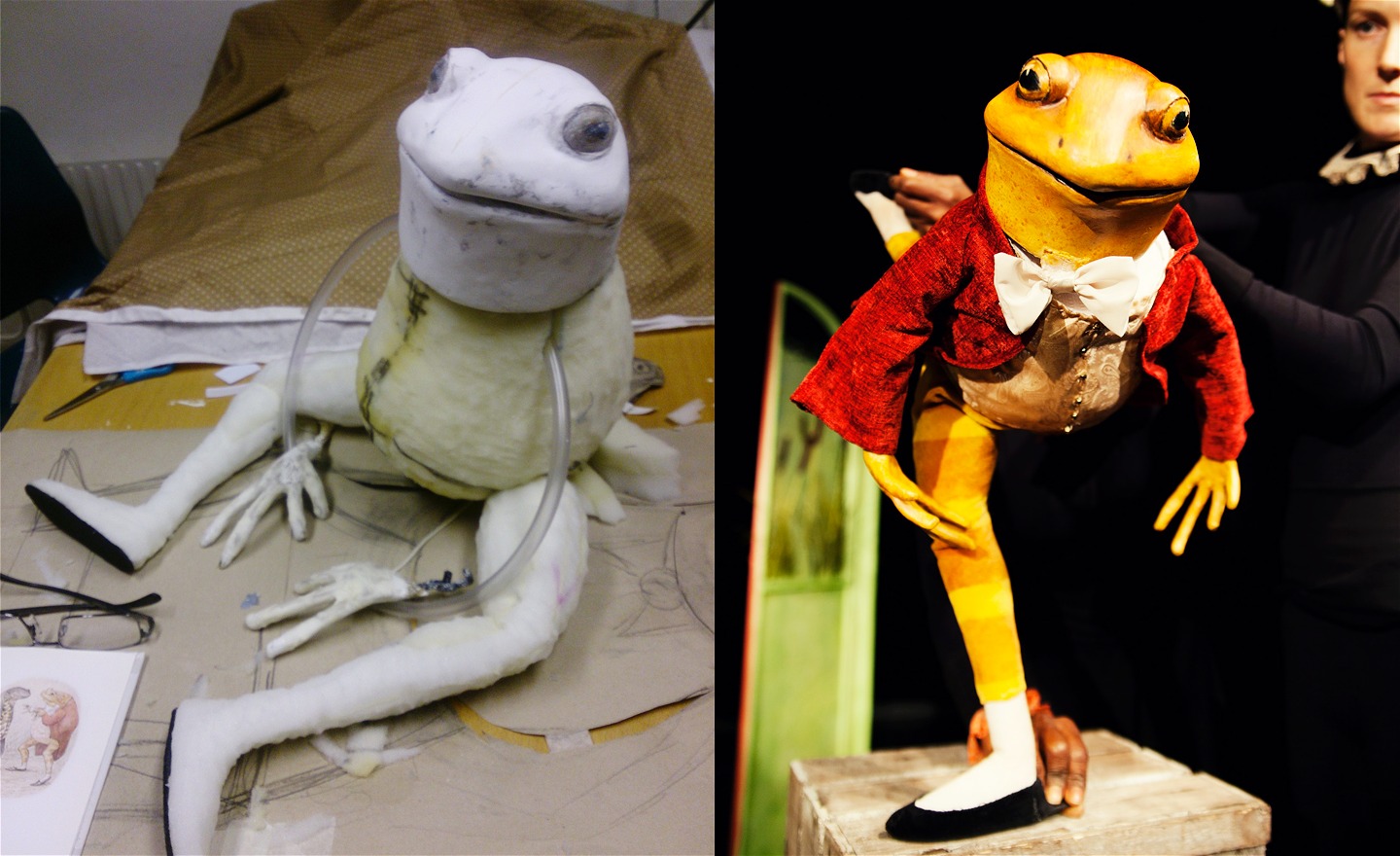 Bilden föreställer speldocka en groda.