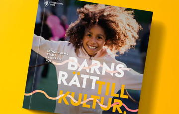 Omslaget till publikationen Barns rätt till kultur.