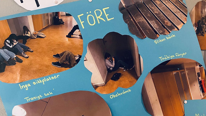 Kollage med bilder och text.