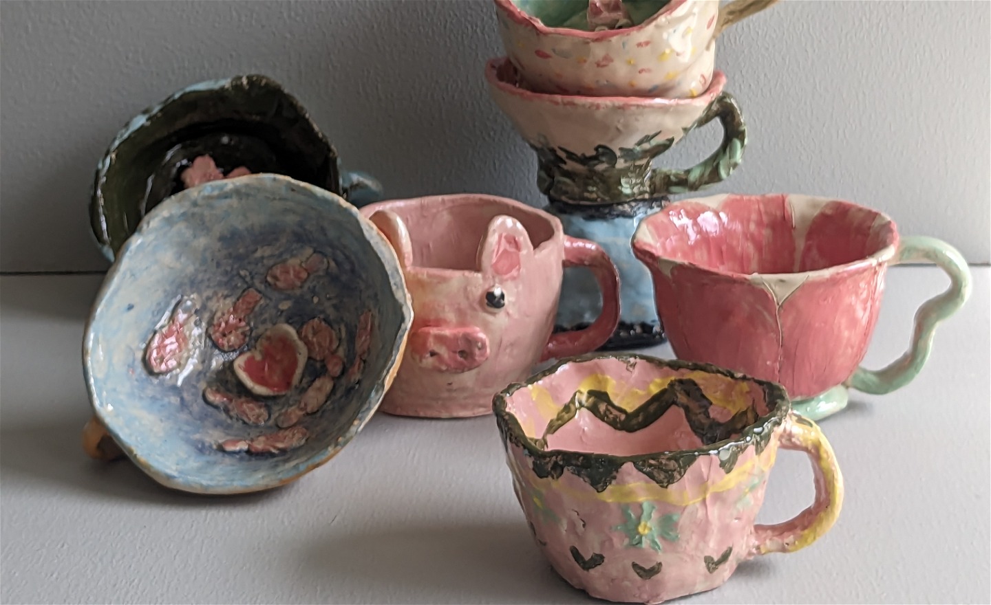 Koppar som elever i ÅK4-6 skapat