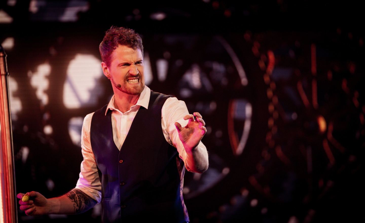 Peter framträder i finalen i Talang 2022.