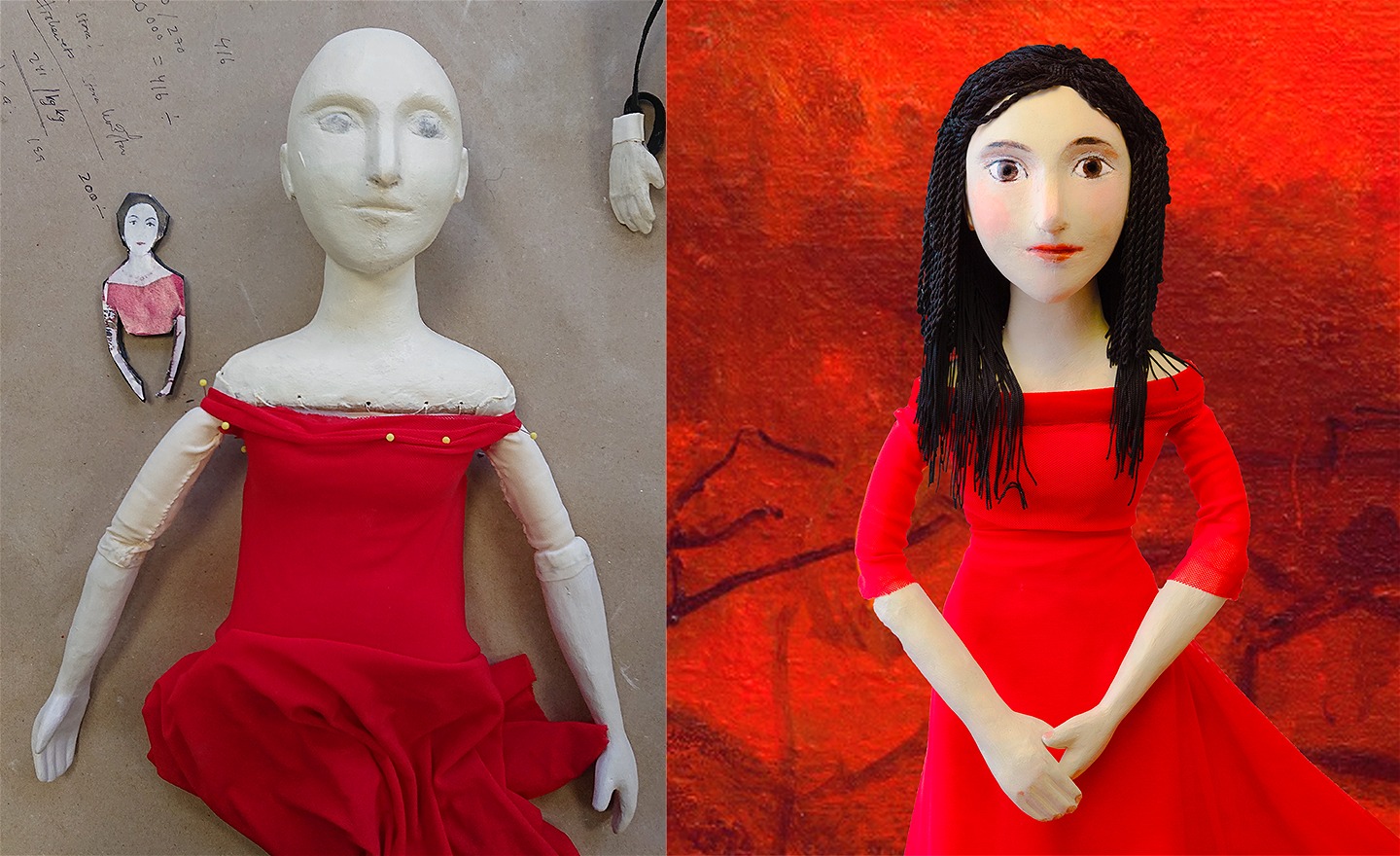 Bilden föreställer speldockor.