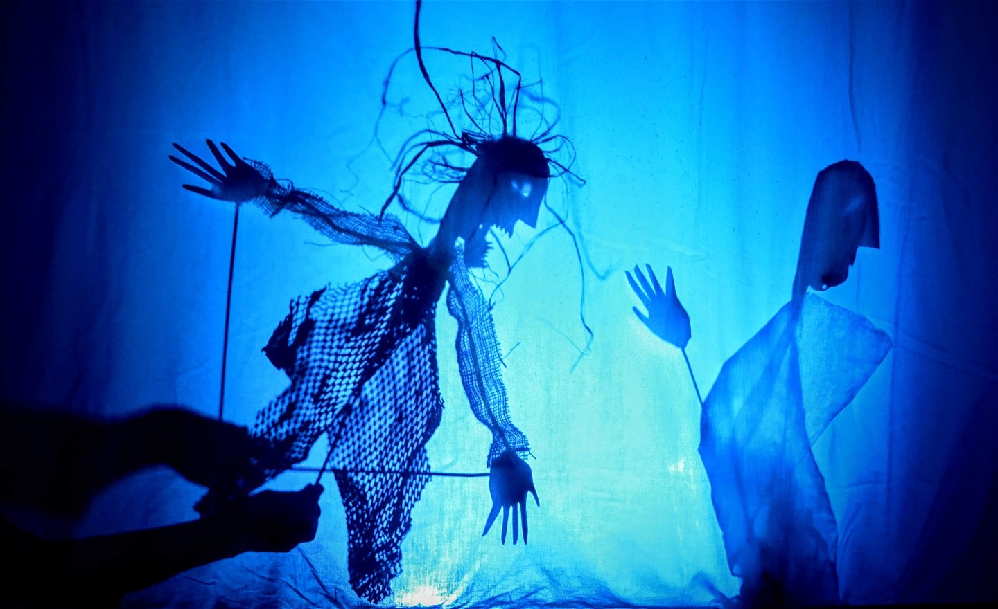 Bilden föreställer skuggspel av barn 10 år