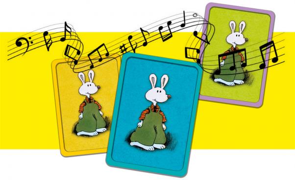 Tecknade bilder föreställande Ludde. 