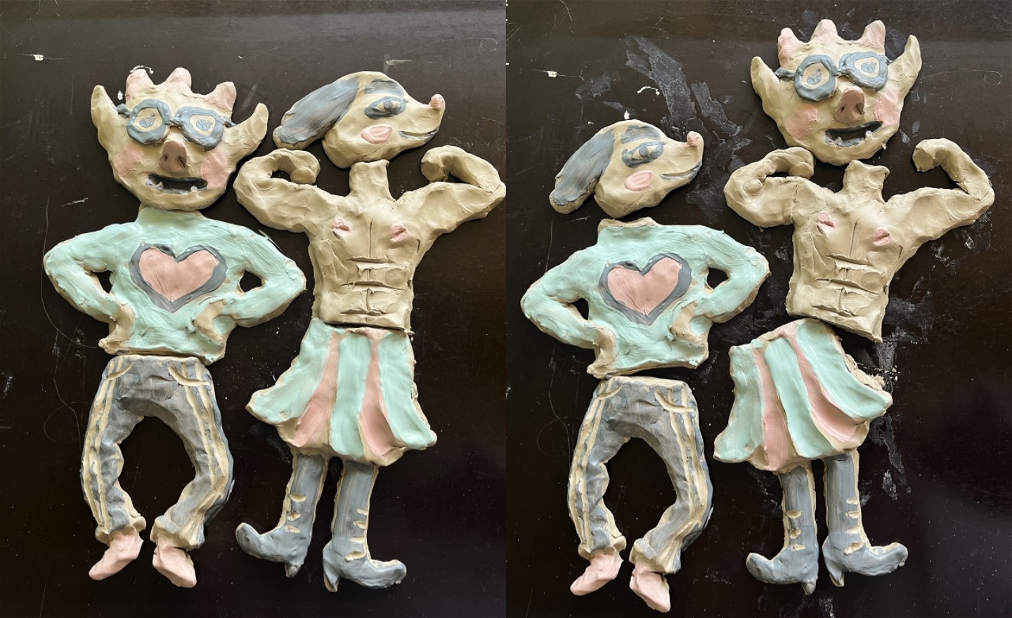 exempel på vikgubbe i lera